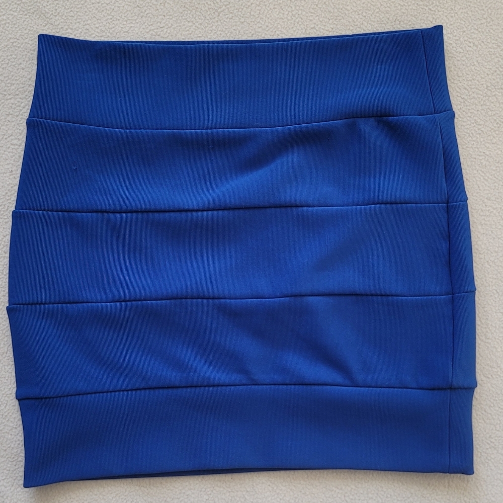 Kobalt blue mini skirt size M